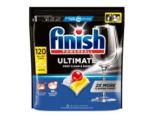 Finish Ultimate All in 1 Lemon kapsle do myčky 120 ks