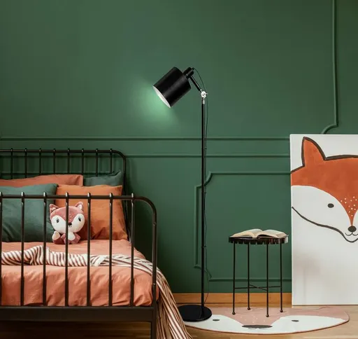 Stojací lampa Zana černá 166 cm