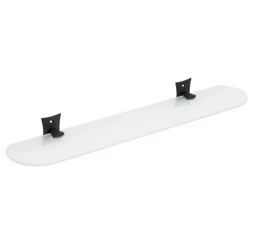 METAFORM REBECCA skleněná police 560mm, černá CC015