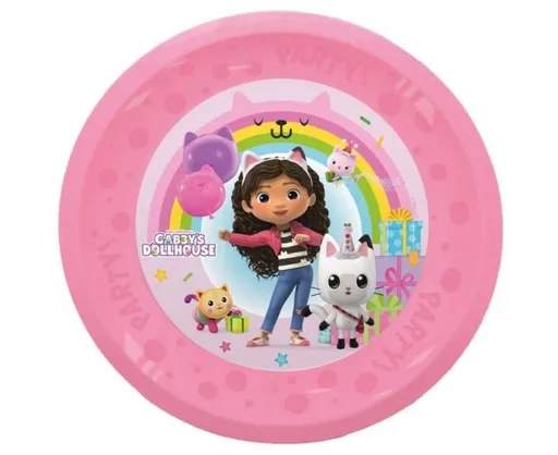 Plastový talíř Gábinin kouzelný domeček - Gabby's Dollhouse - 21 cm - 1 ks - GoDan