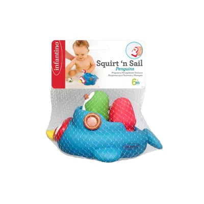 Lodička s tučňáky do koupele