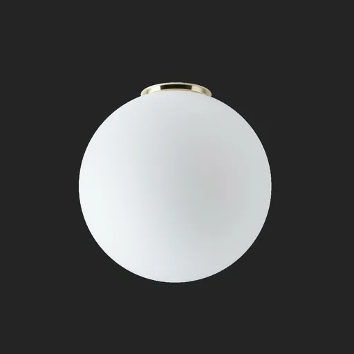 OSMONT STY61749 STYX 4 stropní skleněné svítidlo mosaz leštěná / bílá IP65 4000 K 27W LED DALI