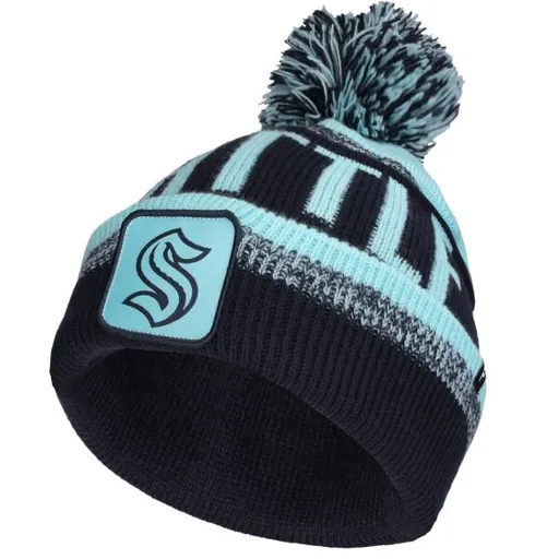 FANATICS SEATTLE KRAKEN THRIVE CUFFED POM BEANIE Čepice, tmavě modrá, velikost