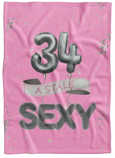 Deka Stále sexy – Růžová (věk: 34, Podšití beránkem: NE)