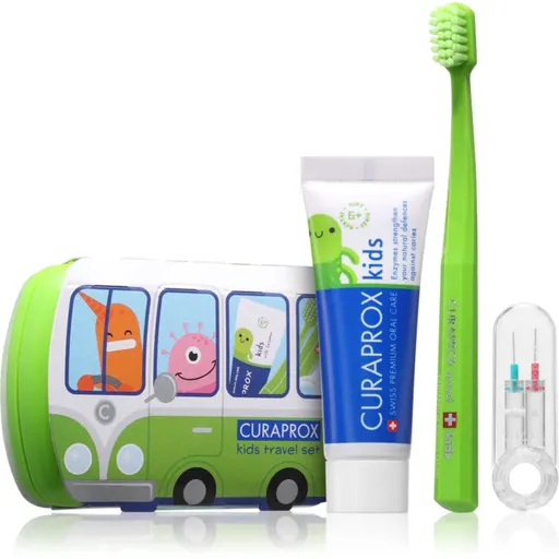 Curaprox Kids Travel Set cestovní set na zuby, jazyk a dásně pro děti 1 ks