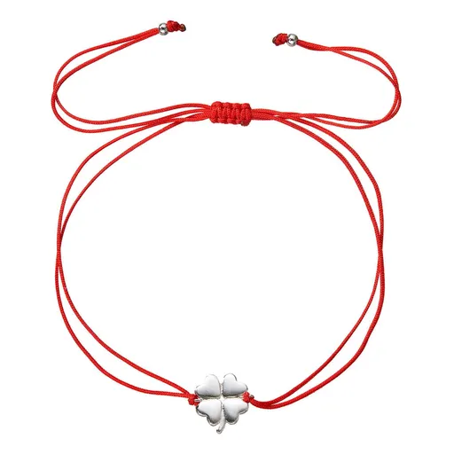 Evolution Group - Pavona Červený kabala náramek se čtyřlístkem 13047.3 red