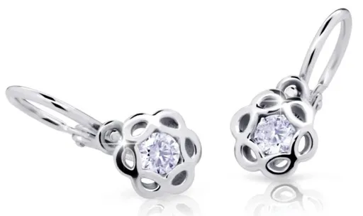 Cutie Diamonds Půvabné dětské náušnice z bílého zlata s brilianty DC2179-10-10-X-2