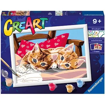 Ravensburger Kreativní a výtvarné hračky 201945 CreArt Dvě mazlivá koťata (4005556201945)