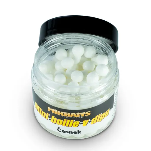 Mikbaits Mini boilie v dipu 50ml - Česnek,Mikbaits Mini boilie v dipu 50ml - Česnek