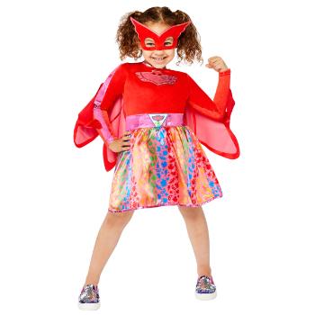 Amscan Dětský kostým - PJ Mask Owlette duhové šaty Velikost - děti: XS: 104 cm