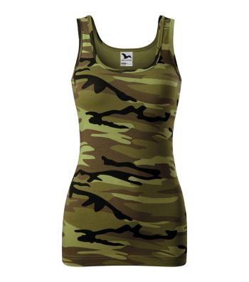 MALFINI Dámské tílko Camo Triumph - Maskáčová zelená | XL