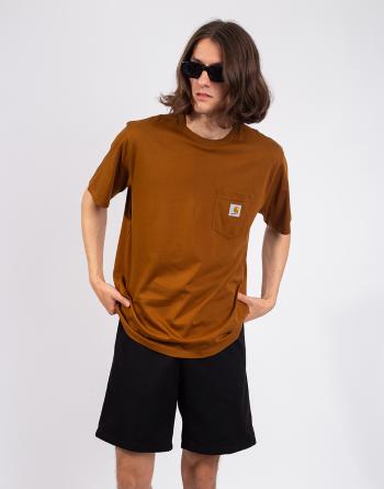 Tričko Carhartt WIP S/S Pocket T-Shirt Deep H Brown