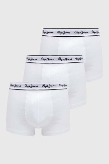 Boxerky Pepe Jeans 3-pack pánské, bílá barva