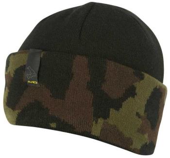 Avid carp čepice black and camo beanie