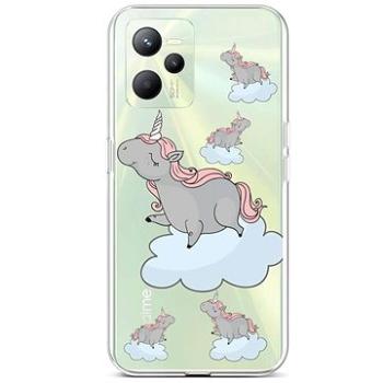 TopQ Kryt Realme C35 Grey Unicorns 74598 (Sun-74598)