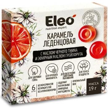 HealthNA Karamelové bonbony s grapefruitem a černým kmínem - 6ks/19 g - Eleo