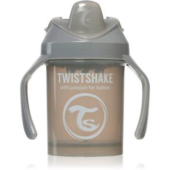 Twistshake Training Cup Grey tréninkový hrnek 4 m+ 230 ml