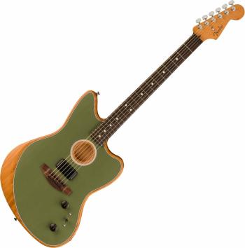 Fender Acoustasonic Player Jazzmaster Antique Olive Elektroakustická kytara