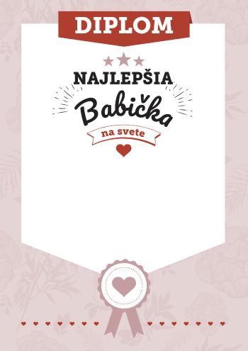 Diplom Najlepšia babička na svete, Diplom Najlepšia babička na svete