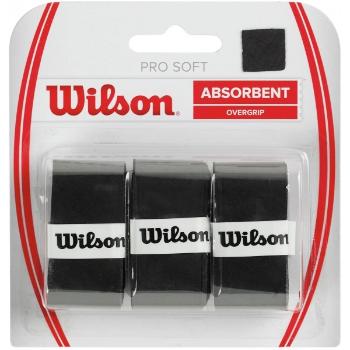 Wilson PRO SOFT OVERGRIP Omotávka na tenisovou raketu, černá, velikost