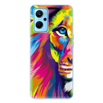 Odolné silikonové pouzdro iSaprio - Rainbow Lion - Realme 9i