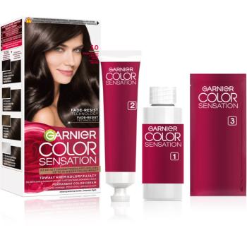 Garnier Color Sensation barva na vlasy odstín 3.0 Prestiżowy Ciemny Brąz 1 ks