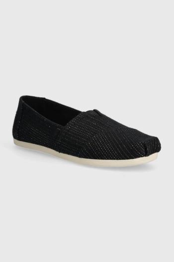 Espadrilky Toms Alpargata černá barva, 10020665