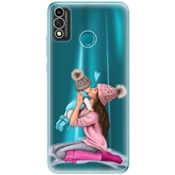 iSaprio Kissing Mom - Brunette and Boy pro Honor 9X Lite (kmbruboy-TPU3_Hon9XL)