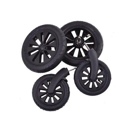 Petite&Mars Sada 4 nafukovacích koleček ke kočárku Street+