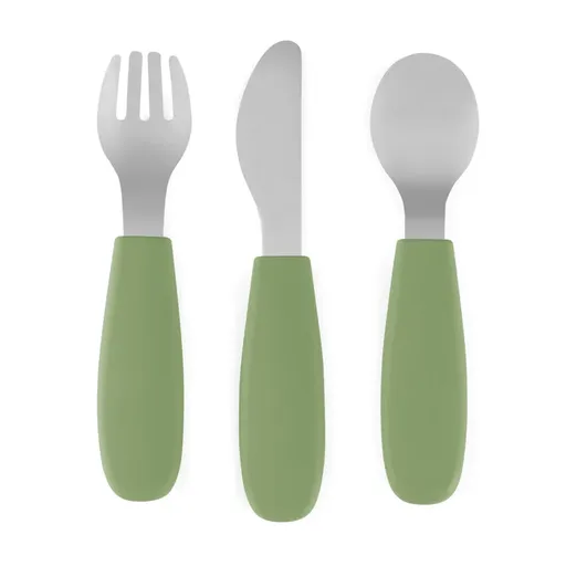 Petite&Mars Take&Match Stainless Steel Cutlery Set příbor pro děti Sweet Pea 12m+ 3 ks