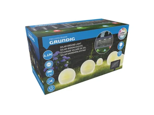 Svítidlo solární GRUNDIG 7682 koule RGB 5ks
