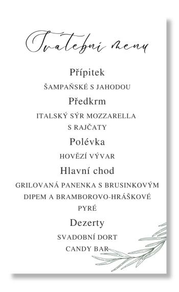 Personal Menu - Rosemary Zvolte množství: od 61 ks a víc