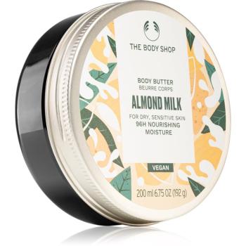 The Body Shop Almond Milk Body Butter výživné tělové máslo pro suchou a citlivou pokožku 200 ml