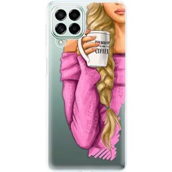 iSaprio My Coffe and Blond Girl pro Samsung Galaxy M53 5G (coffblon-TPU3-M53_5G)