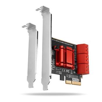 AXAGON PCES-SA6, 6x internal SATA 6G port, PCIe controller (PCES-SA6)