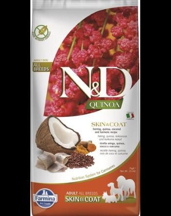 FARMINA N&amp;D Hrana uscata pentru caini, cu quinoa si hering, 7 kg