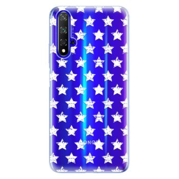 Odolné silikonové pouzdro iSaprio - Stars Pattern - white - Huawei Honor 20