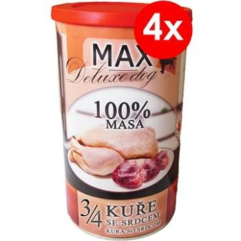 MAX deluxe 3/4 kuřete se srdcem 1200 g, 4 ks (8594025084388)