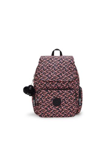 KIPLING Hátizsák 'City Zip S'  világos bézs / korál / fekete