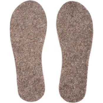 TOVA WOOL SOLES PRECUT ECO Plstěné vlněné zateplovací vložky do bot, hnědá, velikost