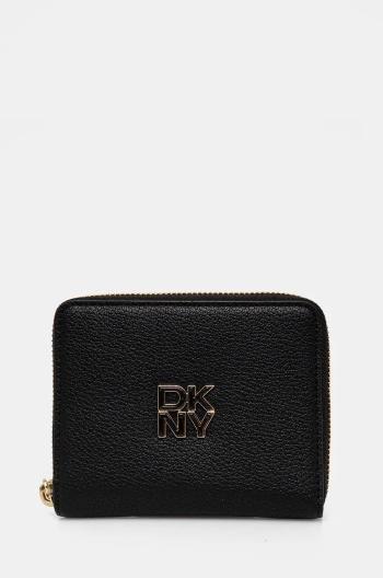 Kožená peněženka Dkny černá barva, R43ZKF83