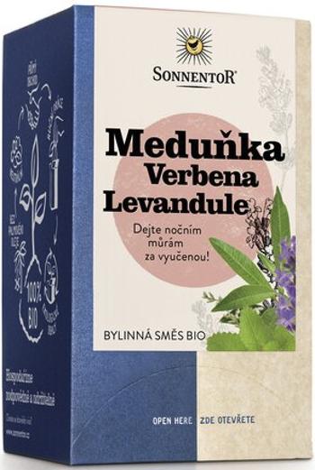 Meduňka Verbena Levandule (čaj bio, bylinná směs, porcovaný, 23,4 g)