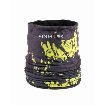 Finmark MULTIFUNCTIONAL SCARF WITH FLEECE Multifunkční šátek, žlutá, velikost