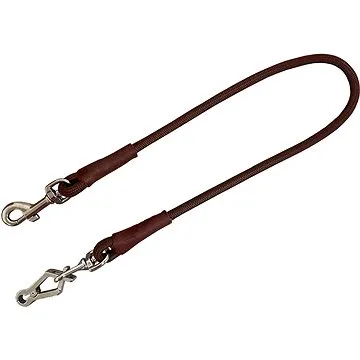 Bafpet Vypouštěcí vodítko - koncovka 2x karabinka POLYAMID - Hnědá (BFpet1663nad)