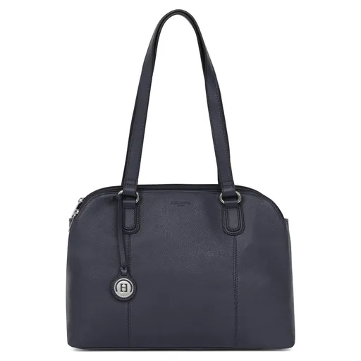 Dámská kožená kabelka Hexagona Brita - tmavě modrá