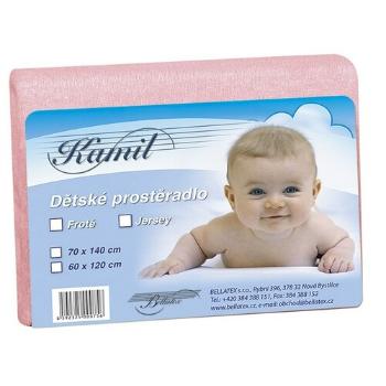 Gyerek frottír lepedő, rózsaszín, 70 x 140 cm, rózsaszín, 70 x 140 cm