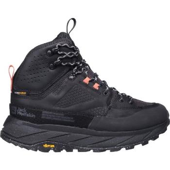 Jack Wolfskin TERRAQUEST TEXAPORE MID W Dámská outdoorová obuv, černá, velikost