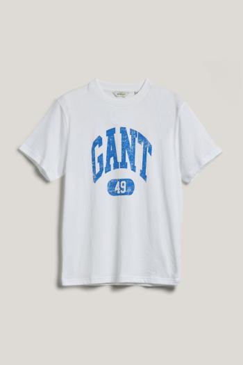 TRIČKO GANT 49 ARCH RELAXED T-SHIRT WHITE