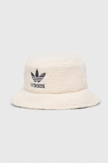 Klobouk adidas Originals bílá barva