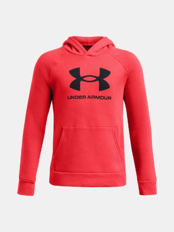 Under Armour UA Rival Fleece BL Hoodie Mikina dětská Červená